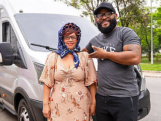 Fat Redhead Mature Ass Stretched in Driving Bus