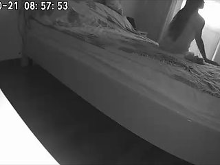 A camera and filmed the cheating of her husband and housekeeper. Real video