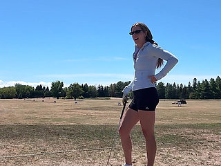 Public Orgasm at the Driving Range