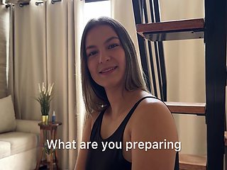 I Seduce My Married Neighbor And Invite Him Over To My House While My Cuckold Husband Is Away, He Fucks My Hairy Pussy! Liatovar