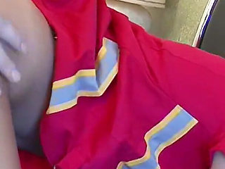 Horny firefighter angel baby gets fucked by resident while on duty