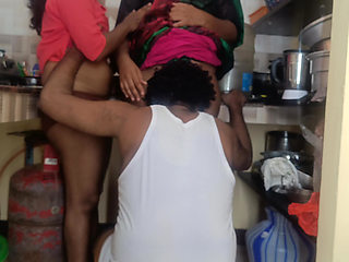 Neighbour Batchelor Enjoying Threesome with Married Women and Her Stepsister