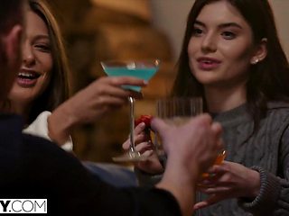 Gorgeous Bffs Talia  Stefany Have Hot Anal Group