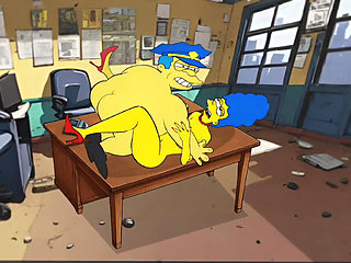 Police Sex Story. Married Housewife Fucks with Sheriff for Her Husband. a Cartoon Parody. Animation. Comic. Parody Simpson