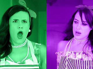 Huge titted milf step-moms barbie and cassie have caught their stepsons observing on their stepsisters - mylf