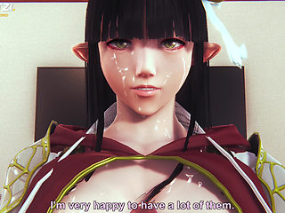 Hinoa From Monster Hunter Rise Takes Care of You After You Save His Village! Relax and Let Her Do It!