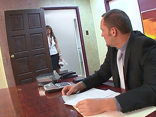 Miley Ann is one busty secretary