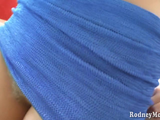 petite blondie aughties hairy girl messy bj