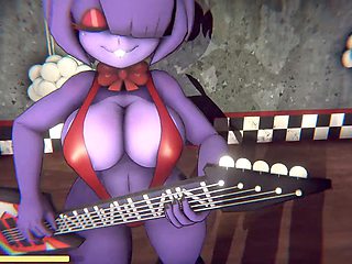 Naughty sex game action featuring futa characters in a nightclub