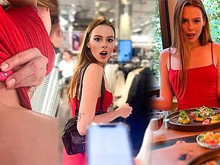 Risky Public Date with Lush 3  I Almost got Caught Cumming in the Store