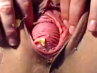 Banana play clit ,insert in ass and fuck it