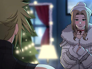 Seduction at Midnight: Aerith Decides Cloud Will Be Her New Year's Reward (Cartoon Sex)