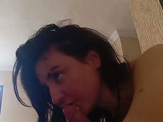 Patinabb: Young Latina Amateur Gives Wet Blowjob and Swallows Cum