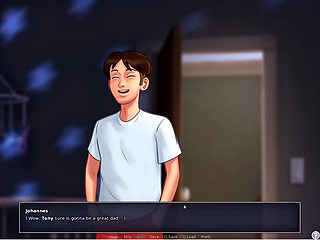 Summertime Saga - Johannes fucked Odette, Johannes fucked Maria, Eva had her baby