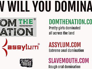 Mouth fucked submissive in BDSM threesome