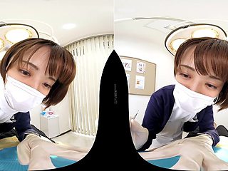 Japanese Nurse VR Short Hair With POV Heat