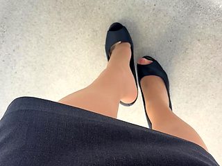 Maitresse Madelines solo foot fetish POV