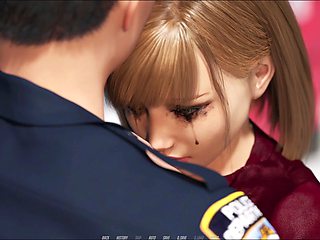 Busty brunette first-timer enjoys some PC gameplay action