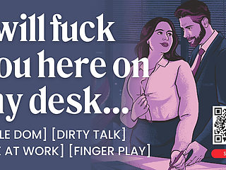 ASMR Audio Porn: Male Dom Boss Fucks His Submissive Coworker After Hours - Office Sex - Erotic Audio Roleplay