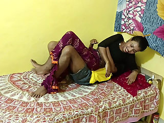 My big stepsister was angry, we shared single bed, Full night Rough Fuck her Pussy Creampie