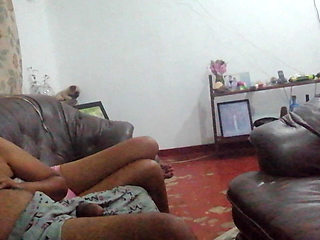 Father in Law's Gigantic Dick Hangs Out Under His Sarom for Step Daughter