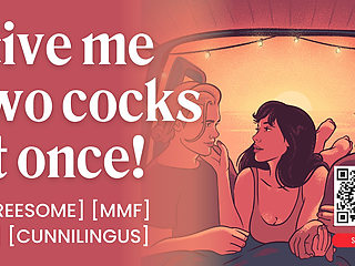 ASMR Audio Porn: MMF FWB Threesome Fuck in a Car - DP, Anal & Public Sex - Erotic Audio Story