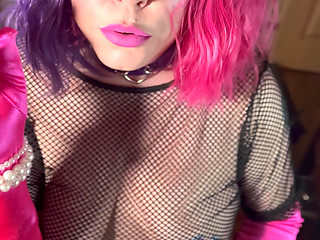 Your Smoking Queen, Tina Snua, Smoking A Cork Cigarette In Satin Gloves & Jewellery - Smoke Rings OMI OME Drifting Snap inhales