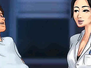 Summertime saga: Japanese professor is milking a student in her office ep 177