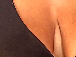 Only Wearing a Sports Top with Her Saggy Breasts to the Gym