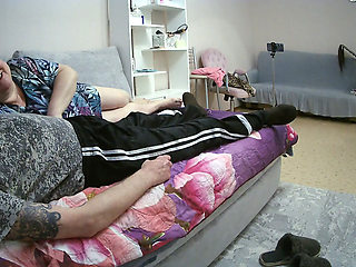 mother-in-law does a deep blowjob to get a portion of hot cum in her mouth