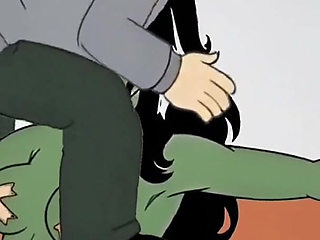 Slut She-hulk Gets Fucked on the First Date. Cartoon