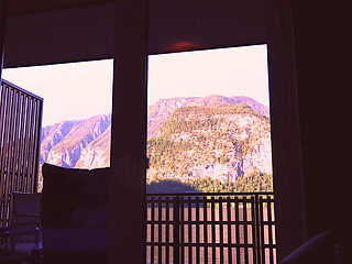 Luring a Stranger in Hallstatt: Balcony Strip & Raw Hotel Use - Deep Swallow Finish