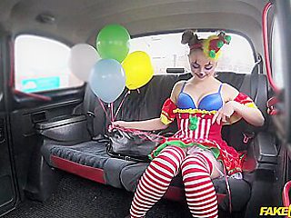 Driver Fucks Cute Valentine Clown Lady Bug