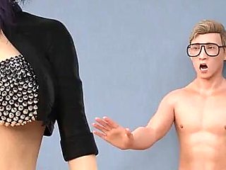 Femdom Blowjob + Ass Tongue Fuck- Sexbot #2- Gameplay