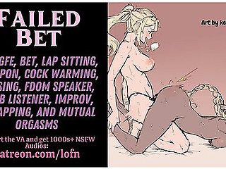 Erotic Audio - [f4f] Failed Bet - Warming Your Girlfriends Strap Is A Lot Harder Than It Looks [improv] [sapphic]