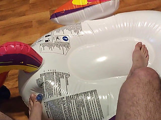 Deflating My Inflatable Unicorn with My Feet