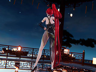 [mmd] 4K Yinyin-bingbing Korean Dance, Lingerie, Erotic Tattoo, Striptease