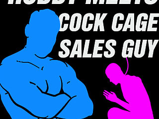 Hubby meets cock cage sales guy