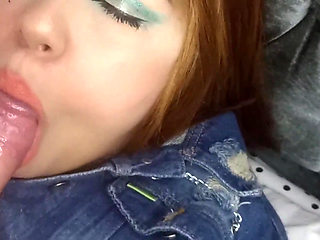 Cristi Wants a Hamburger and I Bought It for Her but She Pays Me with a Good Cock Sucking