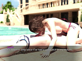 Fate and Life: Vaulinhorn 11 - Matias & Maive Bathroom Sex, Alfred & Joyce Pool Fucking in 3D Hentai