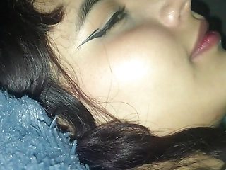 Am very restless and I want to fuck my horny stepsister who is lying down POV - Porn in Spanish