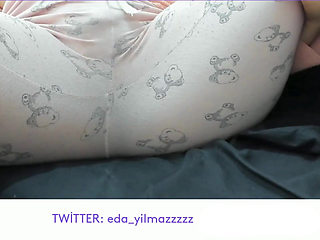Masturbation in Pajamas - Pussy Caressing in Pajamas