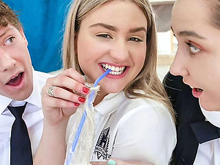 Serena Avery College Truth Or Dare Blowjob Facial Cum Eating Slutty Teen