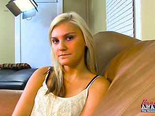 Kinky Blonde Coeds Bailey And Olyssia Enjoy Sucking Their Twats And A Dick!