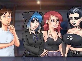 Cartoon stepmom and stepsiblings get into a hilarious mess during summertime saga