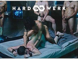Freya Dominated in Sweaty 7-Man Gangbang