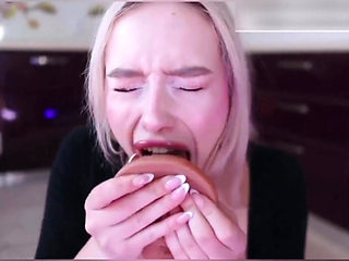 Fuck This Horny Girl in Pussy and Cum Deep in Her Throat