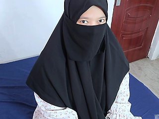 Government Officer Fucks Lonely Asian Niqab Woman When Doing Home Survey - Her Husband didn't know she become whore - Minokiiko