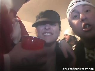 Filthy cock sucking teen slut goes down on dick