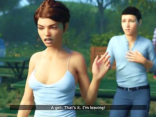 Big Ass Mom Sucks Stepsons Cock Under the Picnic Table  Gets Creampied Outdoors